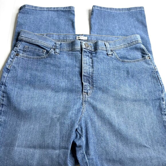 Lee At The Waist 16 Petite Blue Jeans - Picture 3 of 12